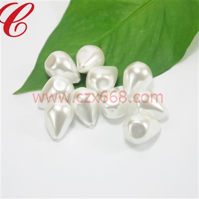玻璃仿珍珠異形水滴珠-02