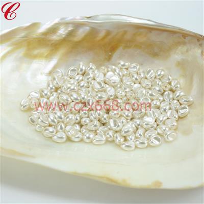 玻璃仿珍珠異形珠-11