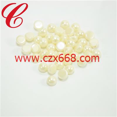 塑膠半面高腰仿珍珠-02